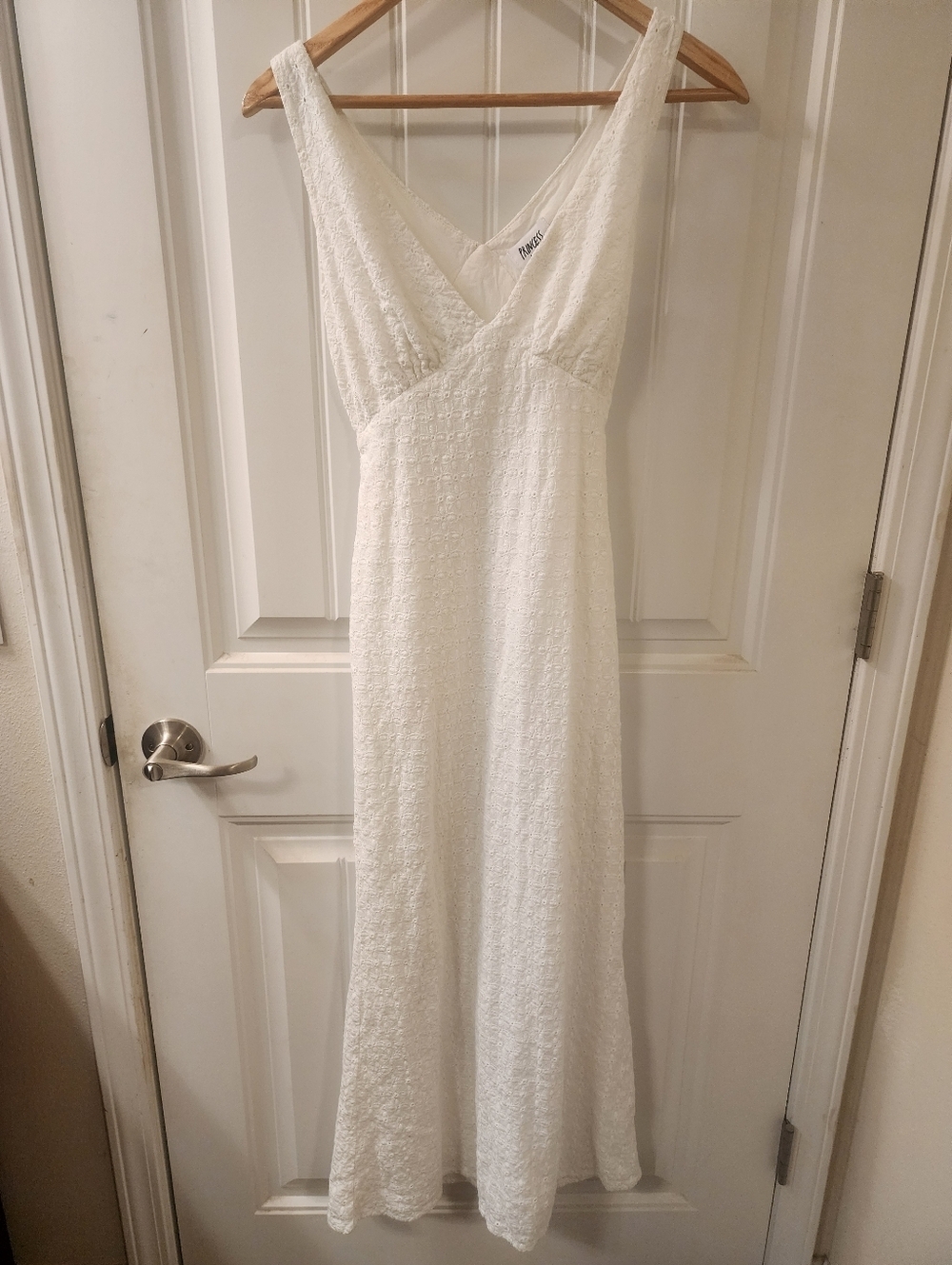 Princess Polly White Eyelet Maxi Dress Cottagecore Bridal Beach Size XS - Picture 1 of 7